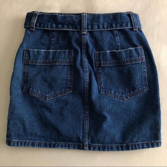 Billabong Blue Denim Mini Skirt - Picture 2 of 3
